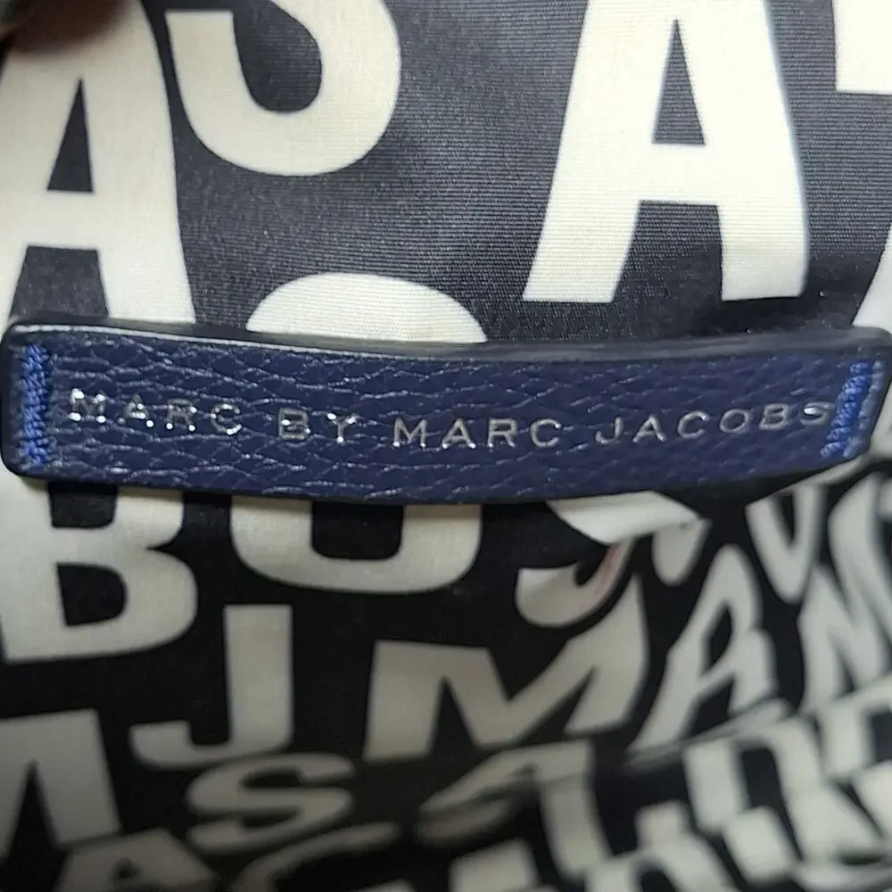 Marc by marc Jacob's navy blue Bianca crossbody kisslock bag genuine leather